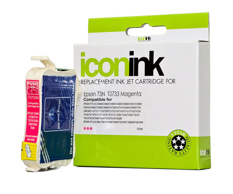 icon compatible epson t0733 magenta 73n ink cartridge