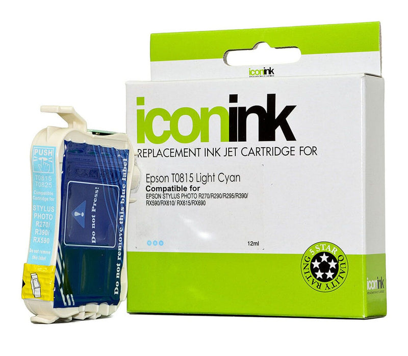 icon compatible epson t0815 light cyan 81n ink cartridge