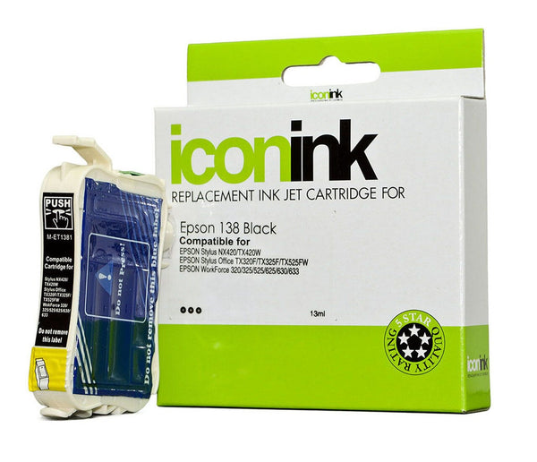 icon compatible epson 138 ink cartridge#colour_BLACK