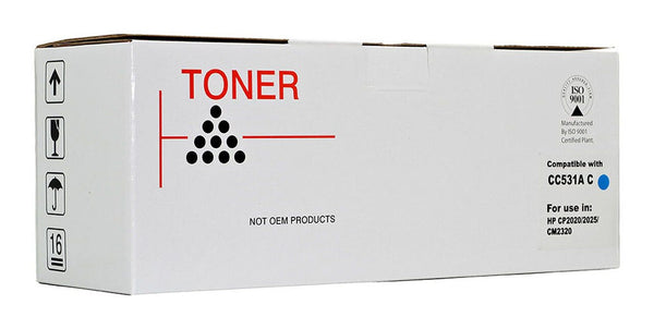 icon compatible hp cc531a/ ce411a/ canon cart318/cart418 cyan toner cartridge