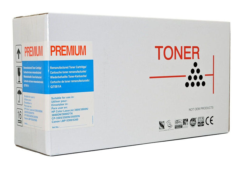 icon remanufactuRED hp q7581a/canon cart311c CYAN toner cartridge