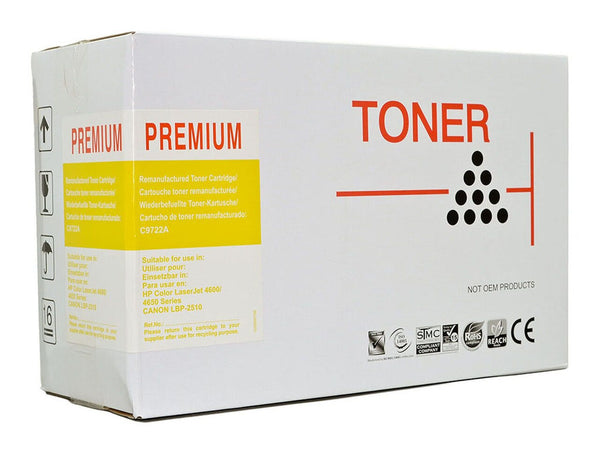 icon remanufactured hp c9722a yellow toner cartridge