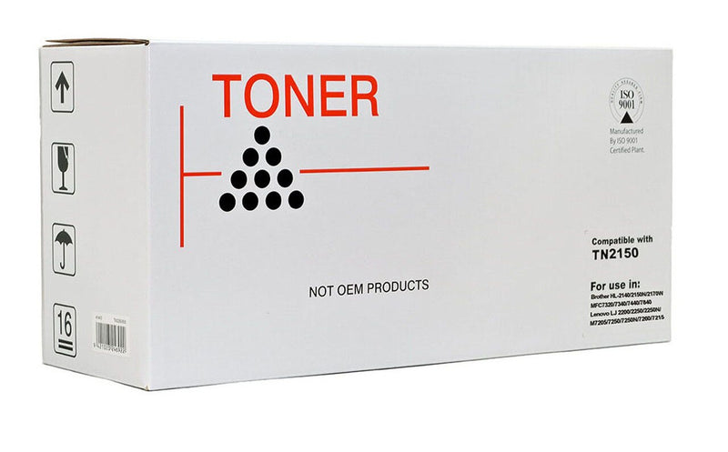 icon compatible brother tn2150 black toner cartridge