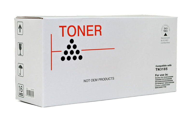 icon compatible brother tn3185 black toner cartridge