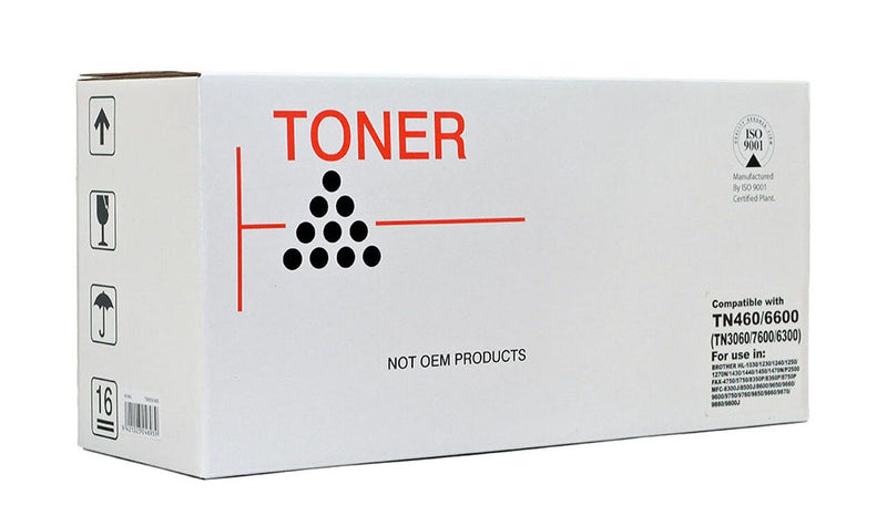 icon compatible brother tn3060/6600/7600 (tn460) black toner cartridge