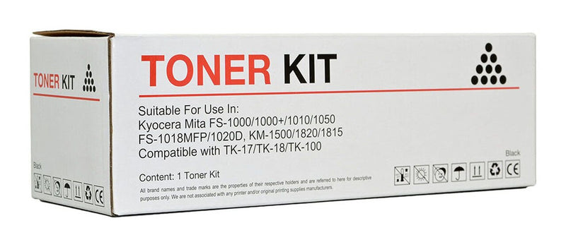 icon compatible kyocera compatible tk-18/tk-17 black toner cartridge