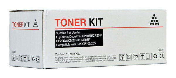 icon compatible fuji xerox cp105/205 toner cartridge#colour_BLACK