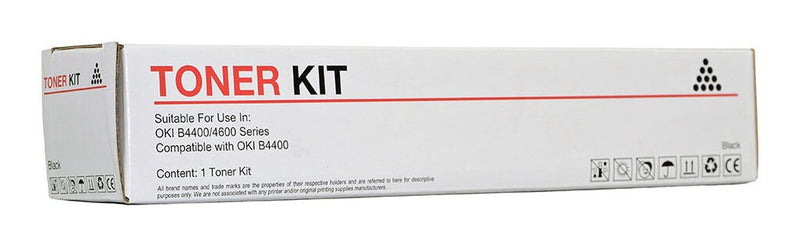 icon compatible oki b44tone BLACK toner cartridge
