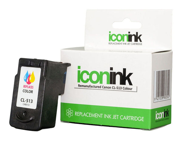 icon remanufactured canon cl513 colour ink cartridge