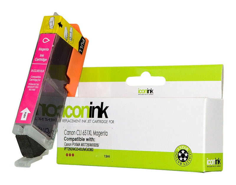 icon compatible canon cli-651xl ink cartridge