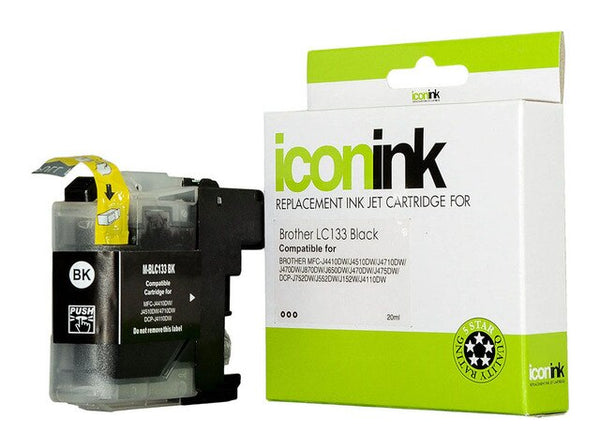 icon compatible brother lc133 cartridge#colour_BLACK