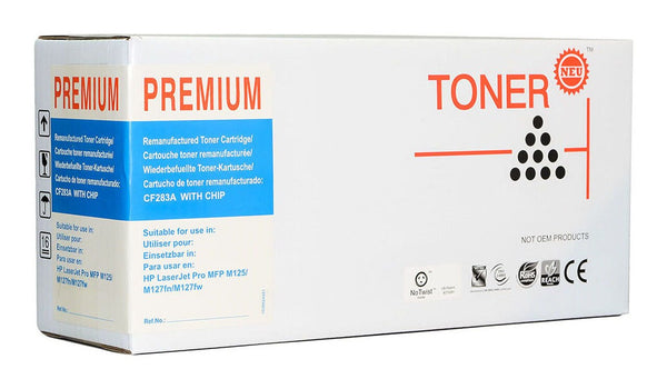 icon compatible hp cf283a black toner cartridge