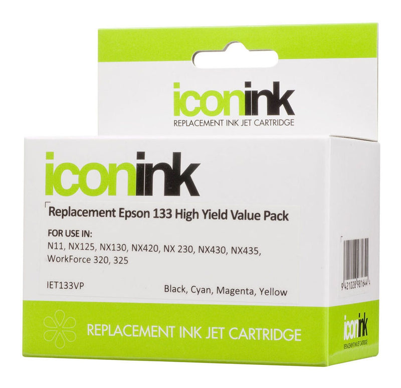 icon compatible epson 133 b/c/m/y value pack