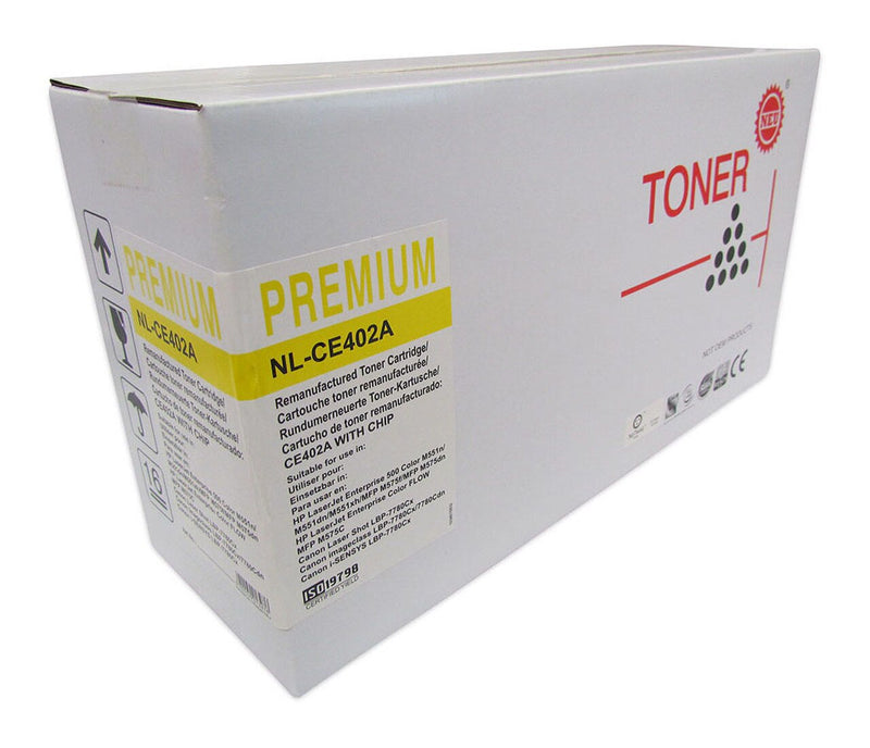 icon compatible hp ce402a yellow toner cartridge (507a)