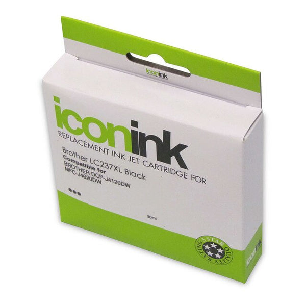 icon compatible brother lc237xl black ink cartridge