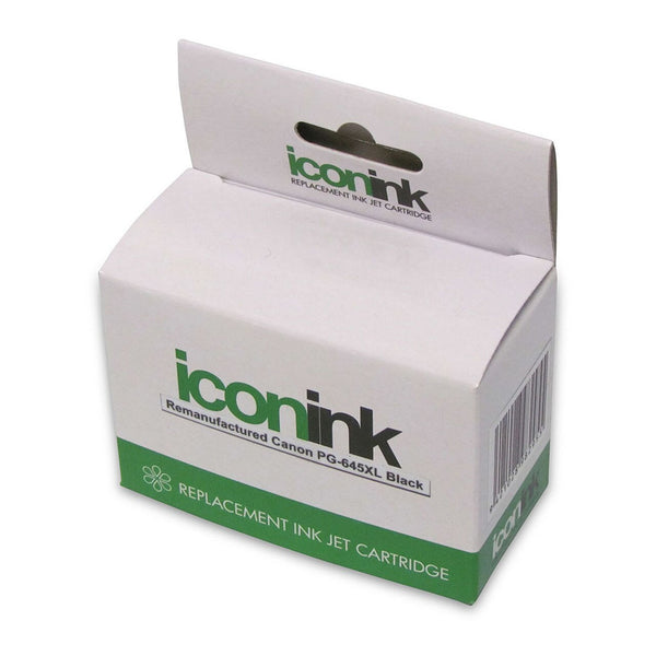 icon remanufactured canon pg645 xl black ink cartridge