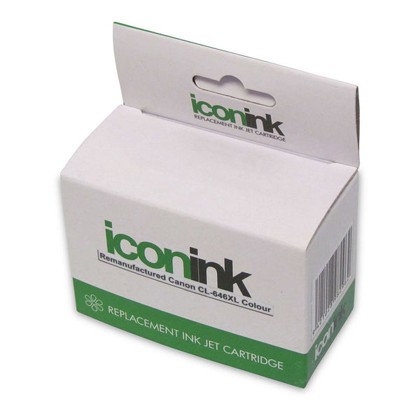icon remanufactured canon cl-646 xl colour ink cartridge