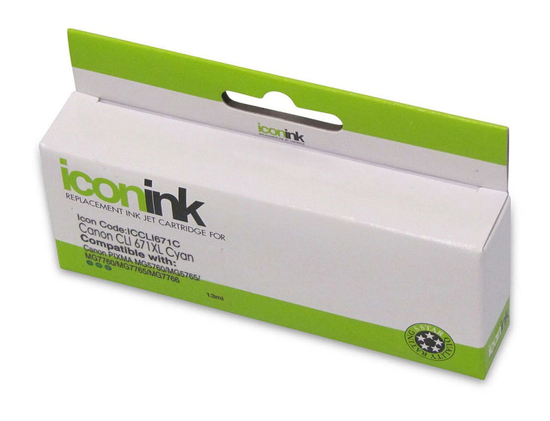 icon compatible canon cli-671xl ink cartridge