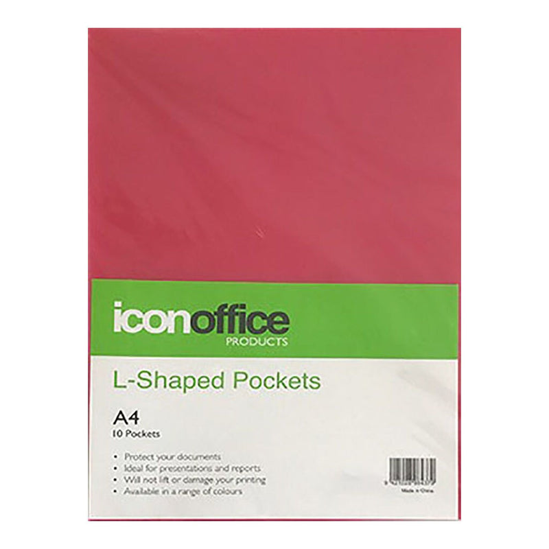 icon l shaped pockets a4 PACK OF  10