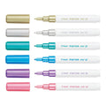 Pilot Pintor Marker Extra Fine Pastel Pack Of 6#Colour_METALLIC