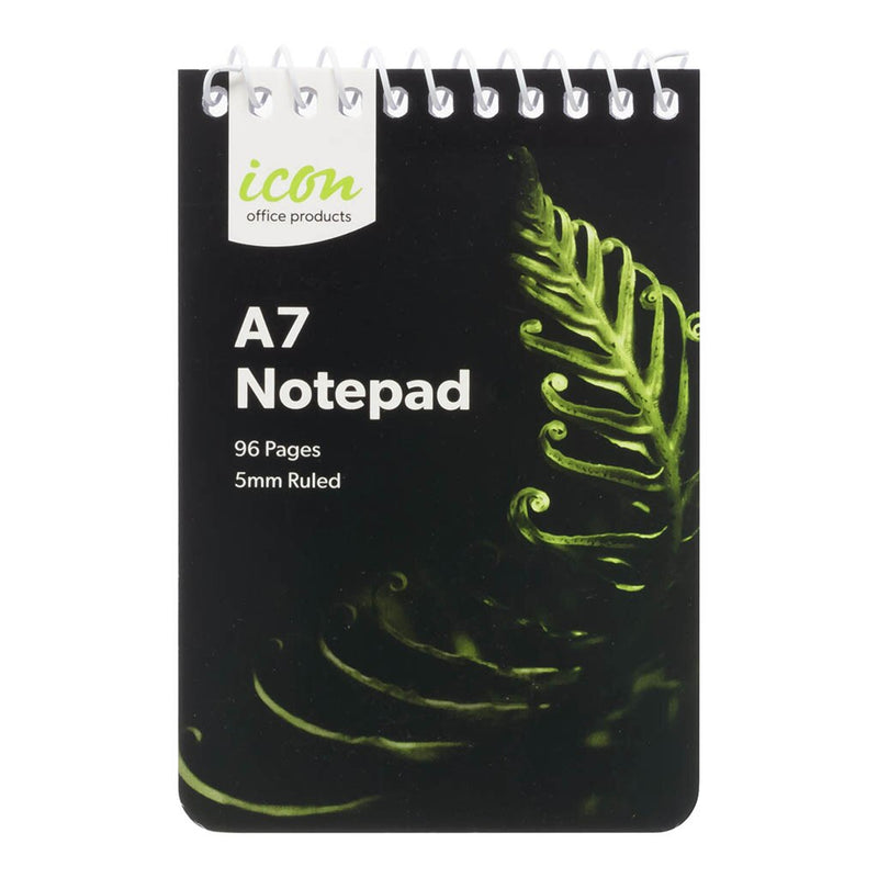 icon spiral notepad a7 soft cover 96 pg