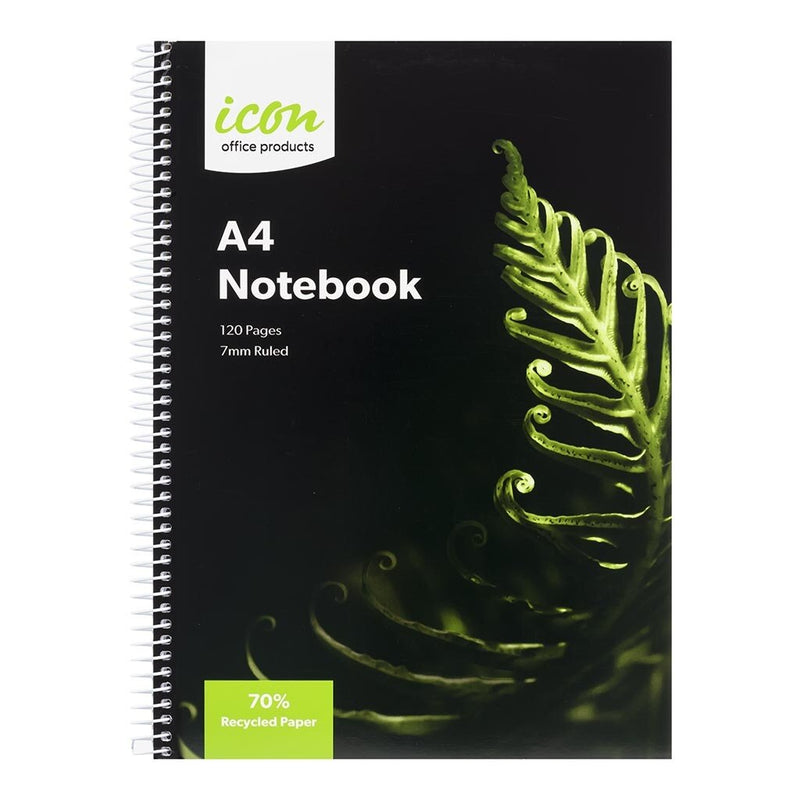 icon spiral notebook soft cover 120 pg