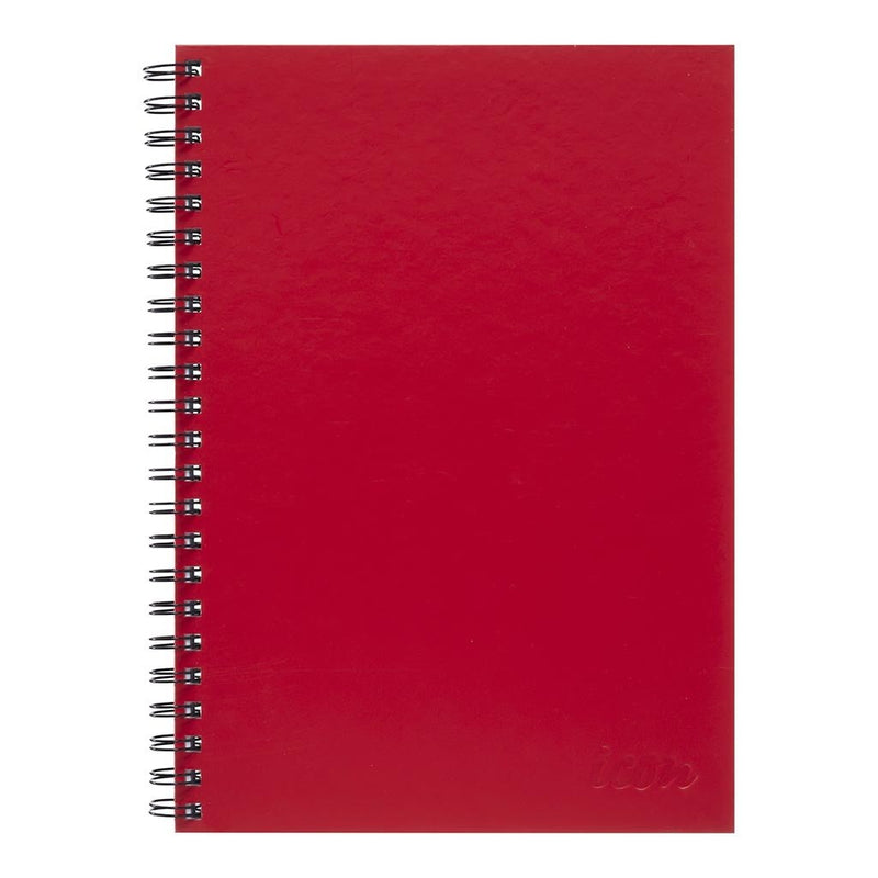 icon spiral notebook a4 hard cover 200 pg