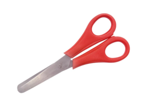 icon kids scissor 5 inch RED handle