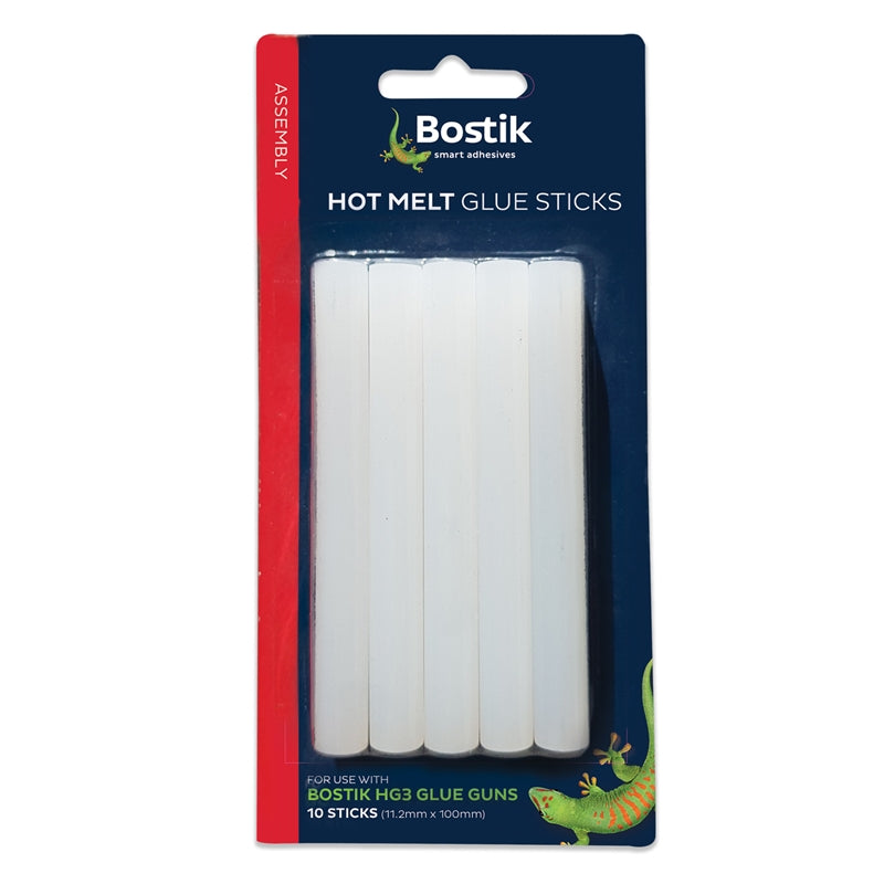 Bostik Hot Melt Glue Sticks Pack Of 10