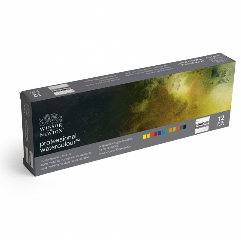 Winsor & Newton Professional Watercolour Paint Half Pan Set Of 12