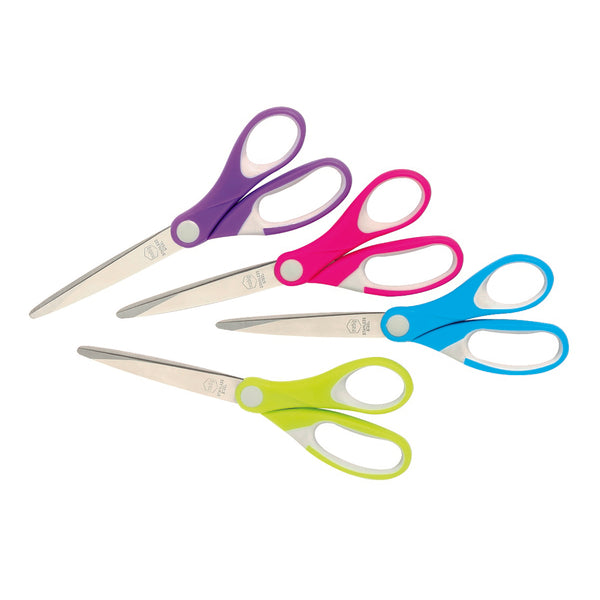 marbig® assorted comfort grip scissors 135mm