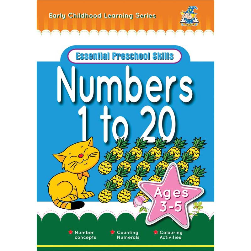 Greenhill Activity Book 3-5 Year Numbers 1 To 20