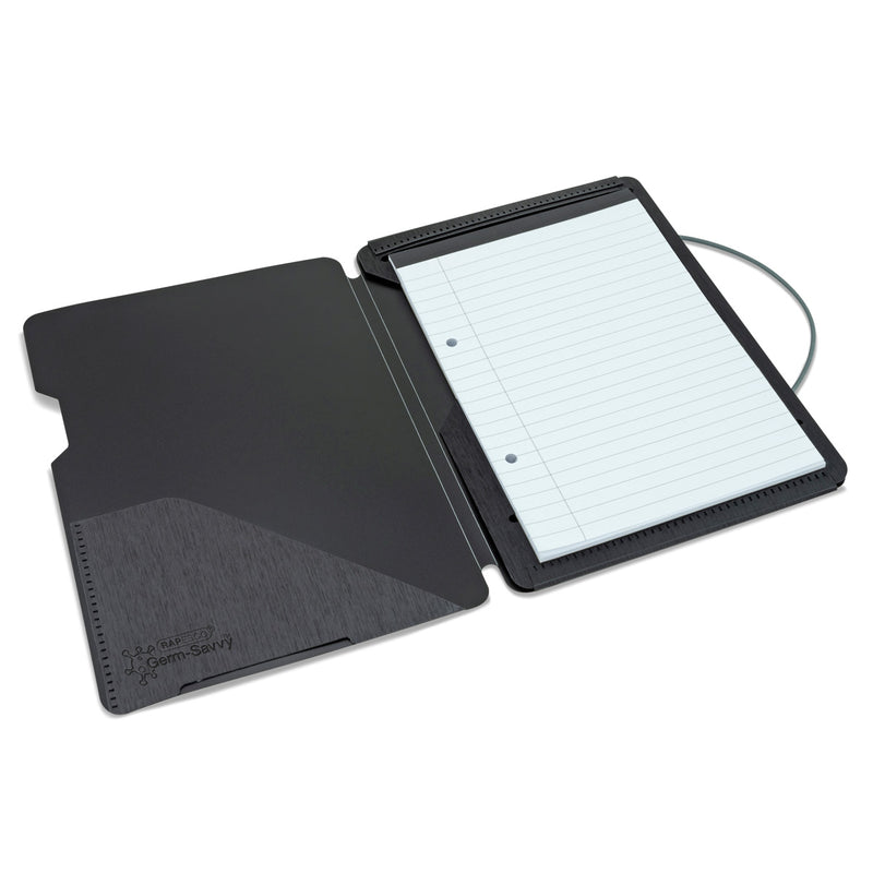 Rapesco Germ-Savvy Antibacterial Refillable Note Pad Folder with 3 Refill Pads