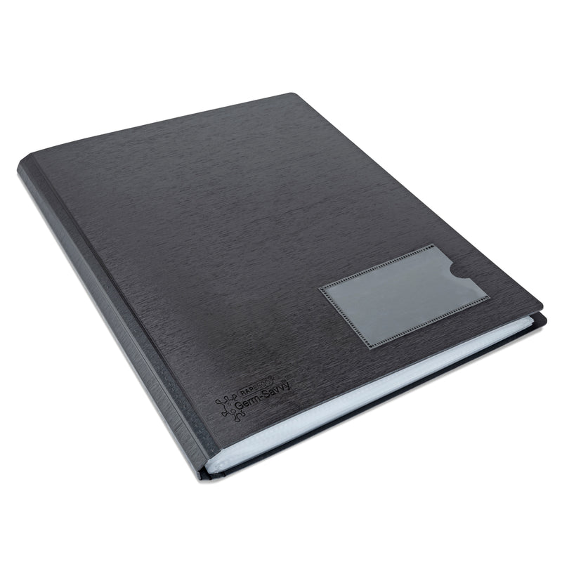 Rapesco Germ-Savvy Antibacterial A4 Hardcover Display Book Black