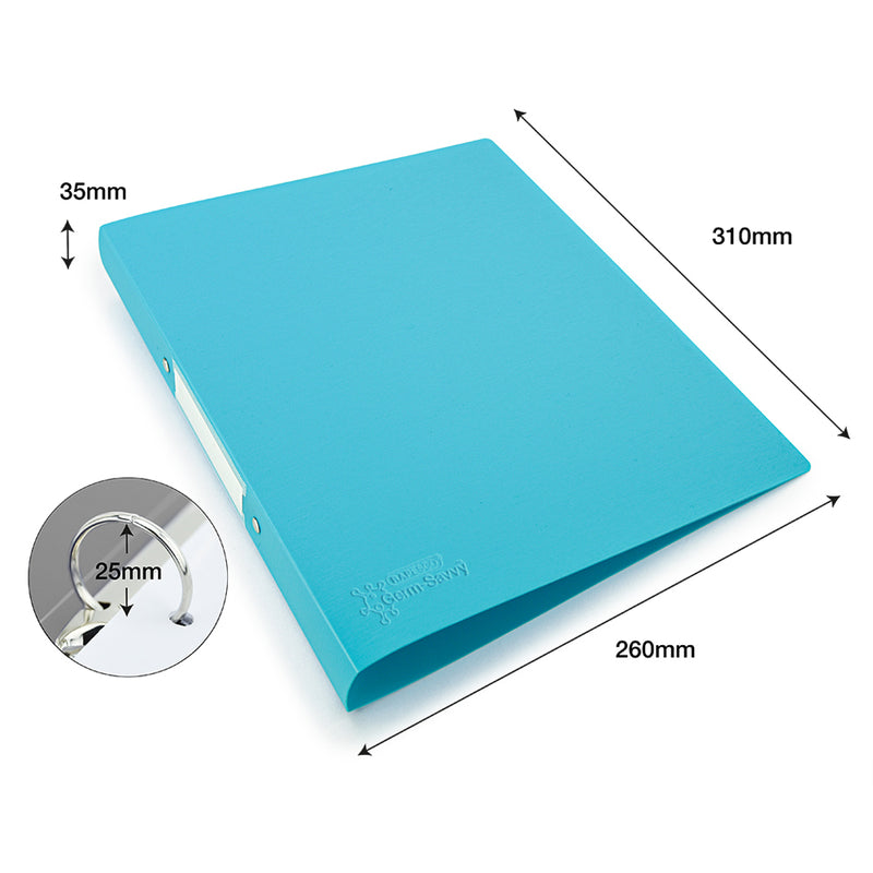 Rapesco Germ-Savvy Antibacterial A4 PP Ring Binder 2/25