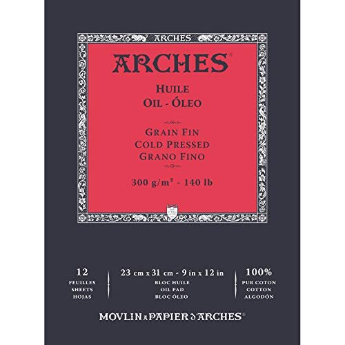 Arches Oil Pad 300gsm 12 Sheets Cold Pressed