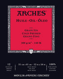 Arches Oil Pad 300gsm 12 Sheets Cold Pressed