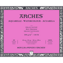 Arches Watercolour Natural White Block 300gsm Hot Pressed 20 Sheet