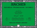Arches Watercolour Natural White Block 300gsm Cold Pressed 20 Sheet