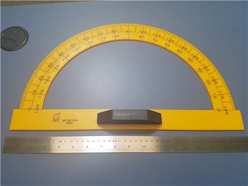 omega black board protractor