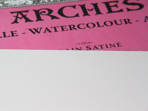 Arches Watercolour Natural White 56x76cm Hot Pressed - 10 Sheets#GSM_185