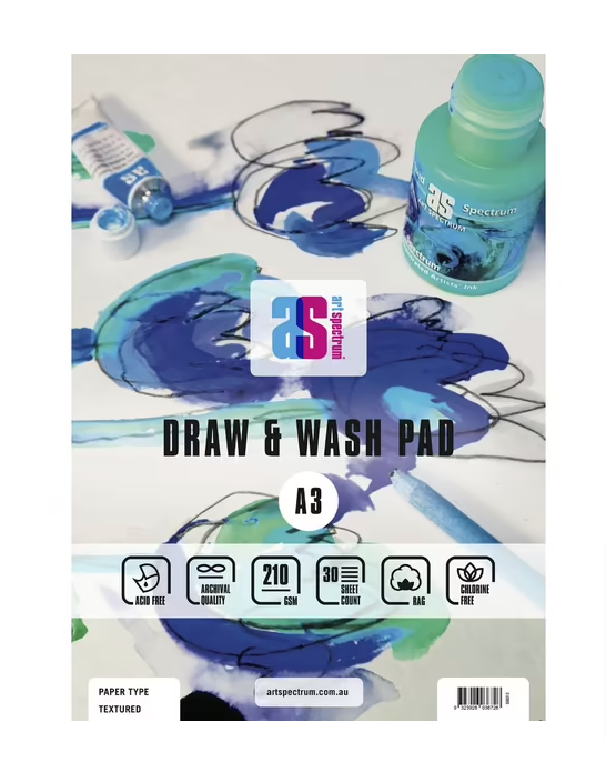 Art Spectrum Textured Draw & Wash Pads 210gsm