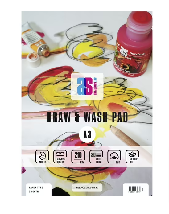 Art Spectrum Smooth Draw & Wash Pads 210gsm