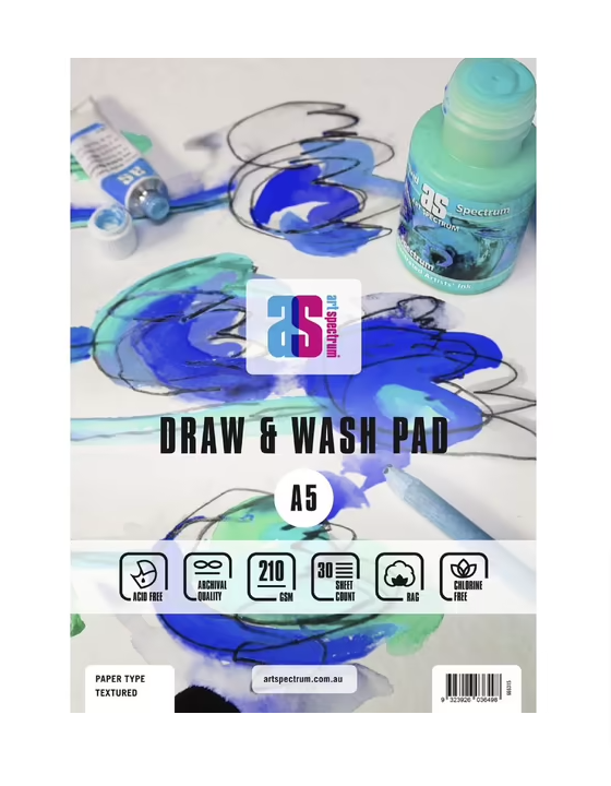 Art Spectrum Textured Draw & Wash Pads 210gsm