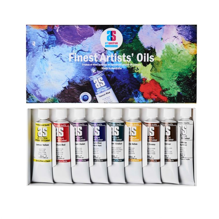 Art Spectrum Art Prism Paint Set Of 9 Oil Colours 40ml