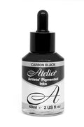 Atelier Pigmented Acrylic Ink 60ml#Colour_CARBON BLACK