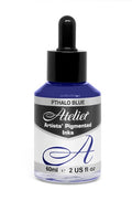 Atelier Pigmented Acrylic Ink 60ml#Colour_PHTHALO BLUE