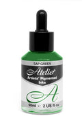 Atelier Pigmented Acrylic Ink 60ml#Colour_SAP GREEN