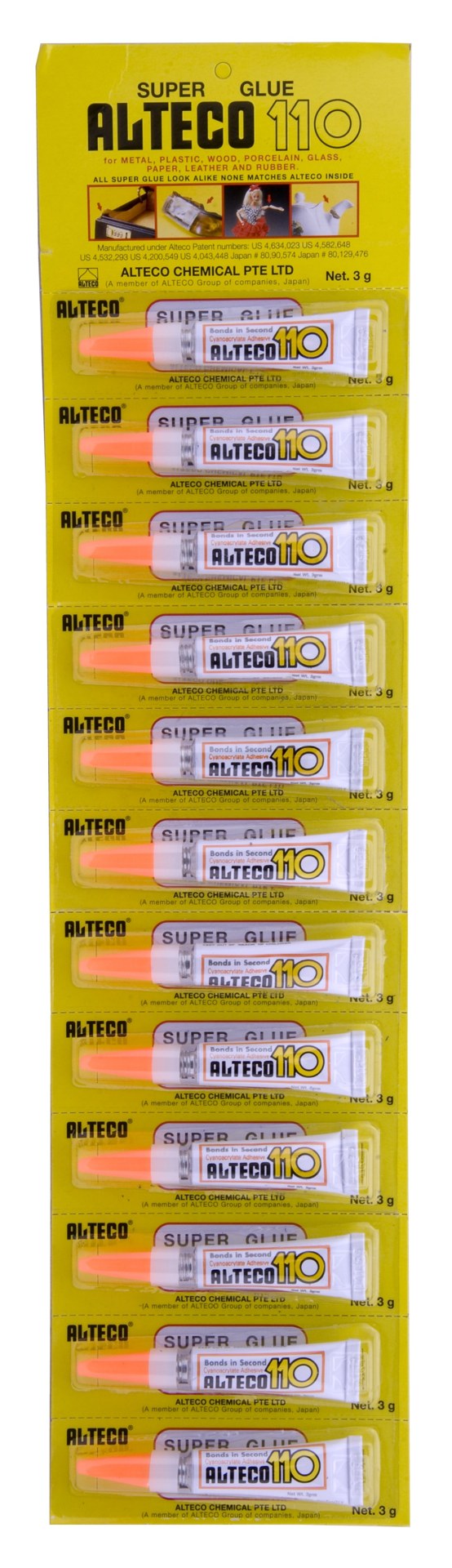 Alteco Super Glue 110 3gram 12 Pack