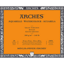 Arches Watercolour Natural White Block 300gsm Rough 20 Sheet